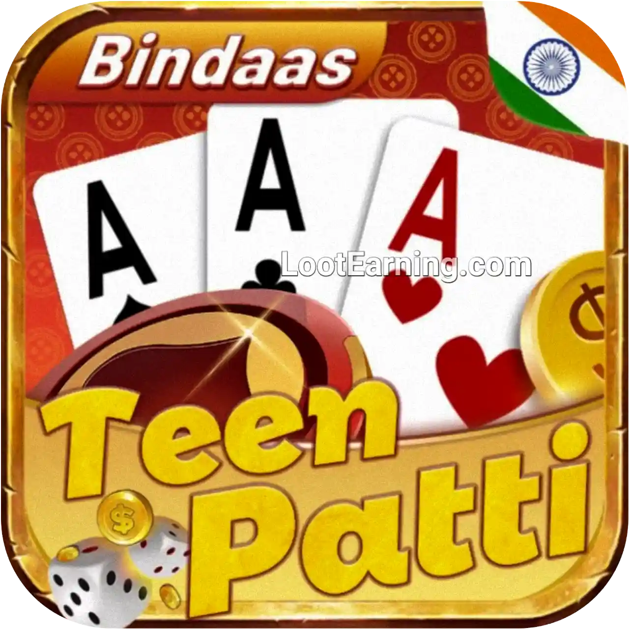 Teen Patti Bindaas Logo - India Game Download