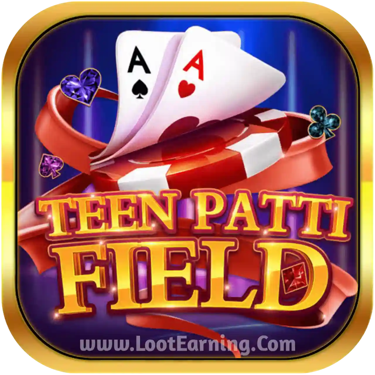 Teen Patti Field Logo - India Game Download